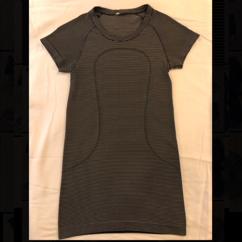 Striped Swiftly Tech Short Sleeve Crew